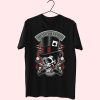 Real Outlaw Skull Funny Graphic T Shirt