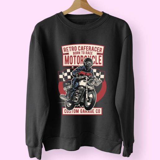 Retro Caferacer Funny Graphic Sweatshirt