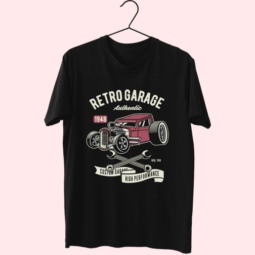 Retro Garage Hotrod Funny Graphic T Shirt