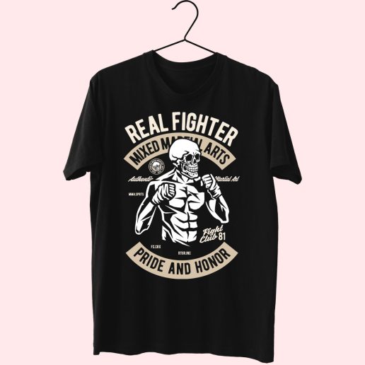 Skull Fighter Funny Graphic T Shirt