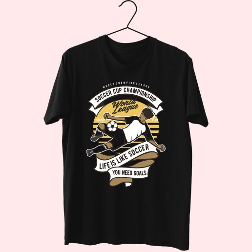 Soccer Cup Championship Funny Graphic T Shirt
