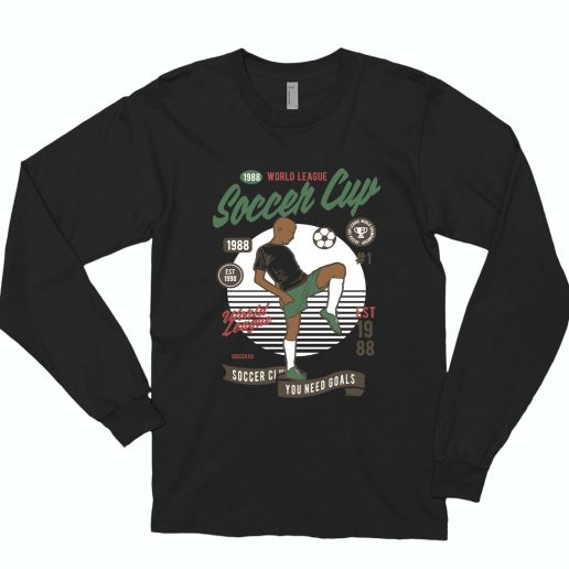 Soccer Cup Funny Long Sleeve T shirt