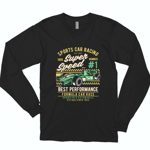 Sports Car Racing Funny Long Sleeve T shirt