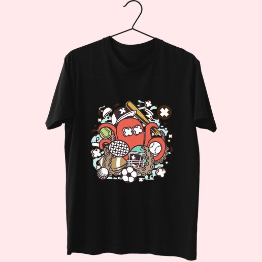 Sports Octopus Funny Graphic T Shirt