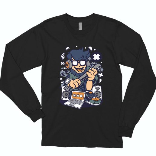 Street Hipster Funny Long Sleeve T shirt