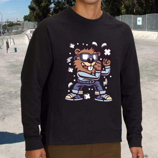 Streetwear Sweatshirt Beaver Fighter