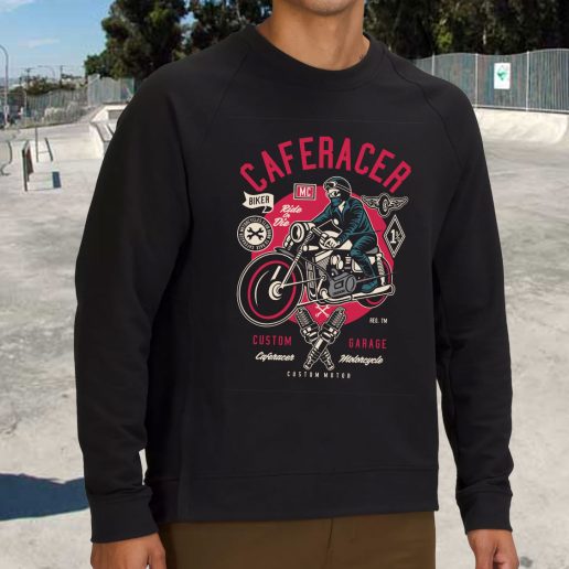 Streetwear Sweatshirt Caferacer