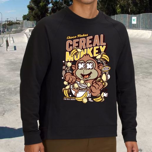 Streetwear Sweatshirt Cereal Monkey