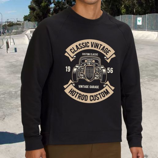 Streetwear Sweatshirt Classic Vintage Hotrod