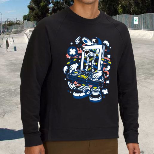 Streetwear Sweatshirt Dj King Card