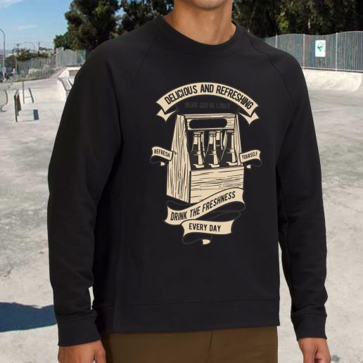 Streetwear Sweatshirt Drink The Freshness