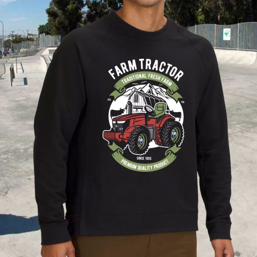 Streetwear Sweatshirt Farm Tractor