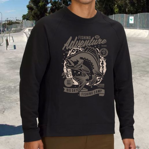 Streetwear Sweatshirt Fishing Adventure