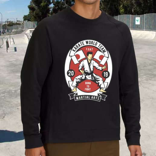 Streetwear Sweatshirt Karate World Team