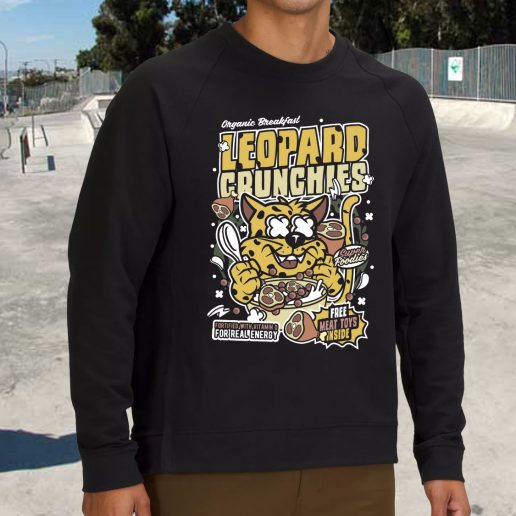 Streetwear Sweatshirt Leopard Crunchies