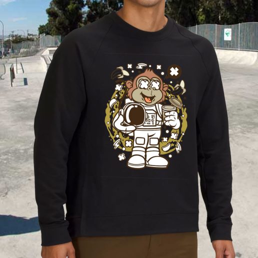 Streetwear Sweatshirt Monkey Astronaut