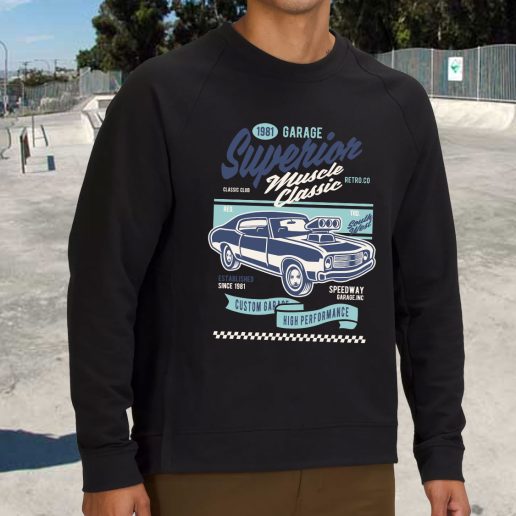 Streetwear Sweatshirt Muscle Car Classic