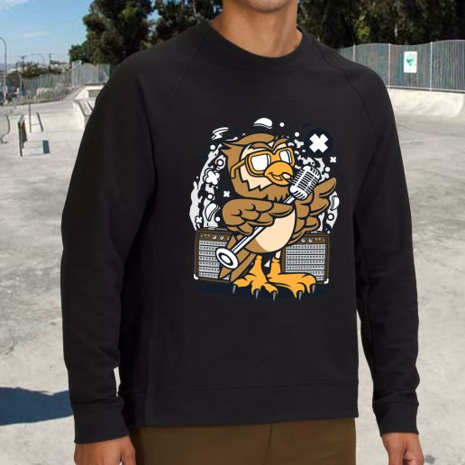 Streetwear Sweatshirt Owl Singer