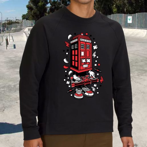 Streetwear Sweatshirt Police Box Dj