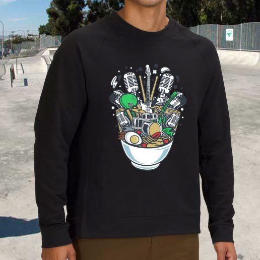 Streetwear Sweatshirt Ramen Rock