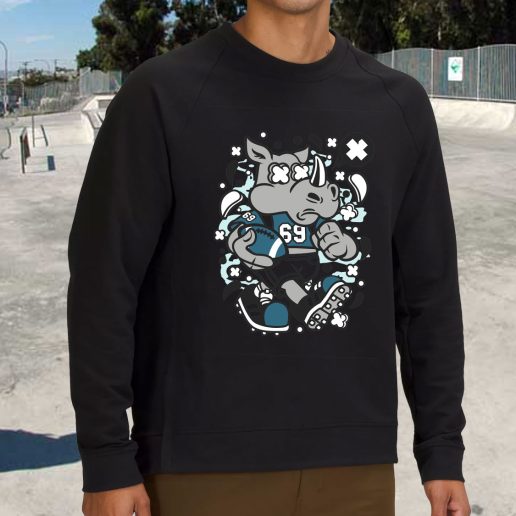 Streetwear Sweatshirt Rhino Football