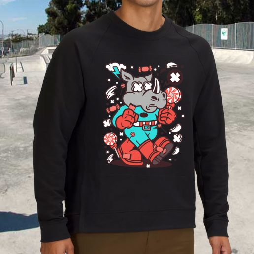 Streetwear Sweatshirt Rhino Super Candy