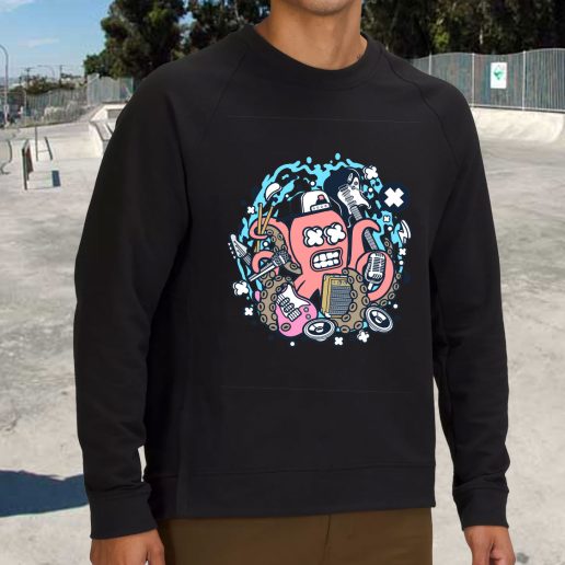 Streetwear Sweatshirt Rock Octopus