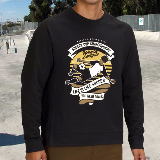 Streetwear Sweatshirt Soccer Cup Championship