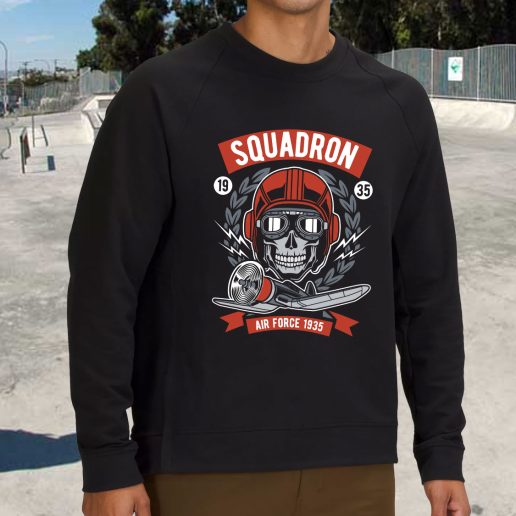 Streetwear Sweatshirt Squadron Air Force