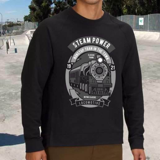 Streetwear Sweatshirt Steam Power