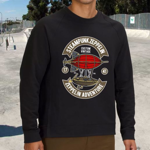 Streetwear Sweatshirt Steampunk Zeppelin