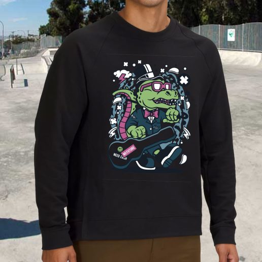 Streetwear Sweatshirt Trex Guitar