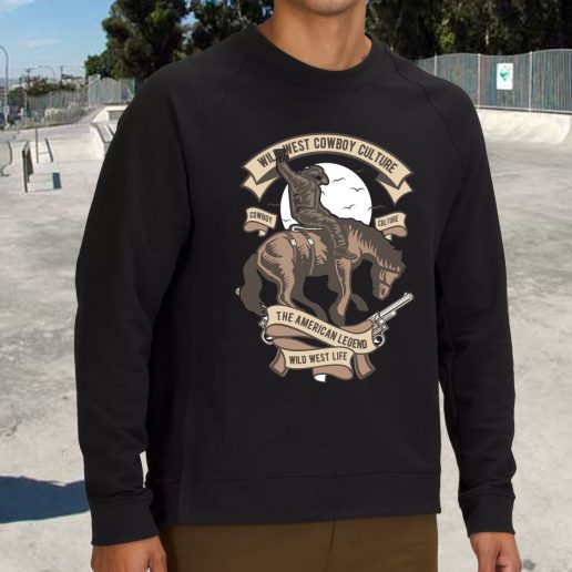 Streetwear Sweatshirt Wild West Cowboy Culture