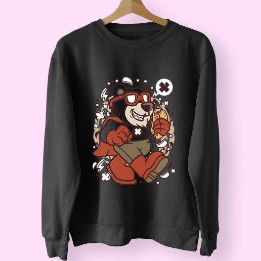 Super Bear Funny Graphic Sweatshirt