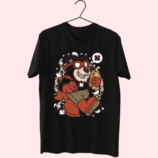 Super Bear Funny Graphic T Shirt