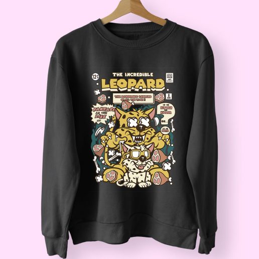The Incredible Leopard Funny Graphic Sweatshirt