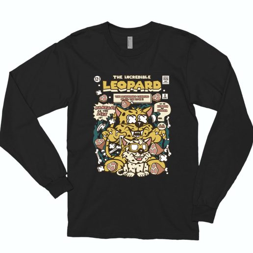 The Incredible Leopard Funny Long Sleeve T shirt