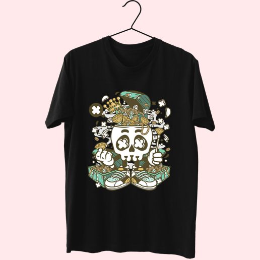 Treasure Skull Head Funny Graphic T Shirt