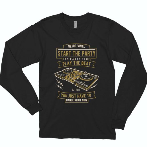 Turntable Funny Long Sleeve T shirt