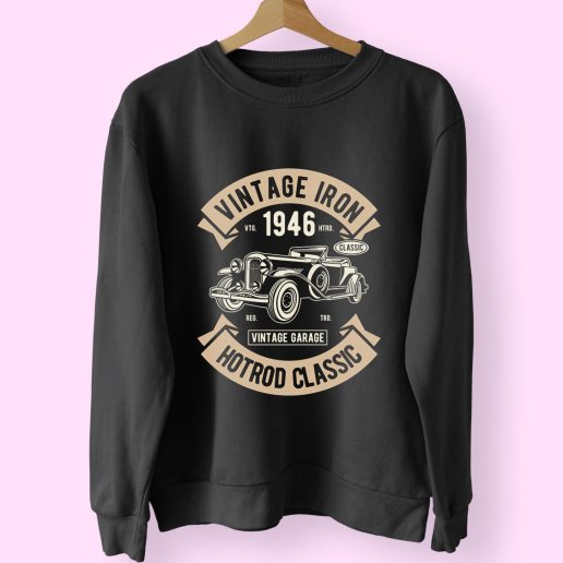 Vintage Iron Classic Funny Graphic Sweatshirt