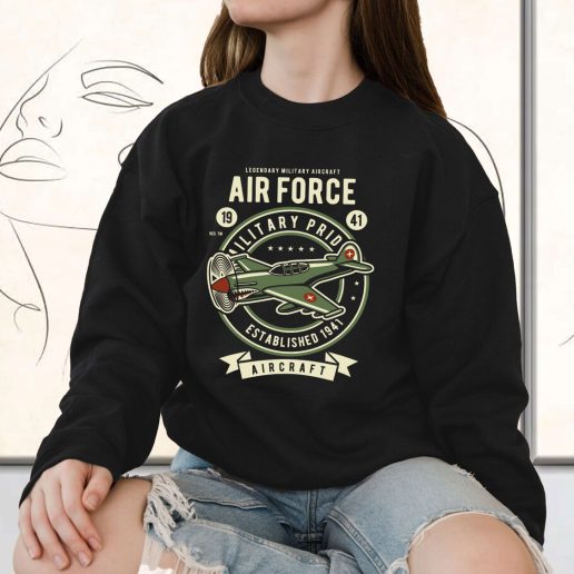 Vintage Sweatshirt Air Force Fashion Trends