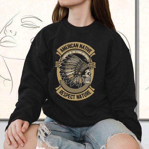 Vintage Sweatshirt American Native Fashion Trends