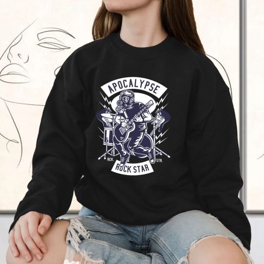 Vintage Sweatshirt Apocapyse Rock Star Fashion Trends