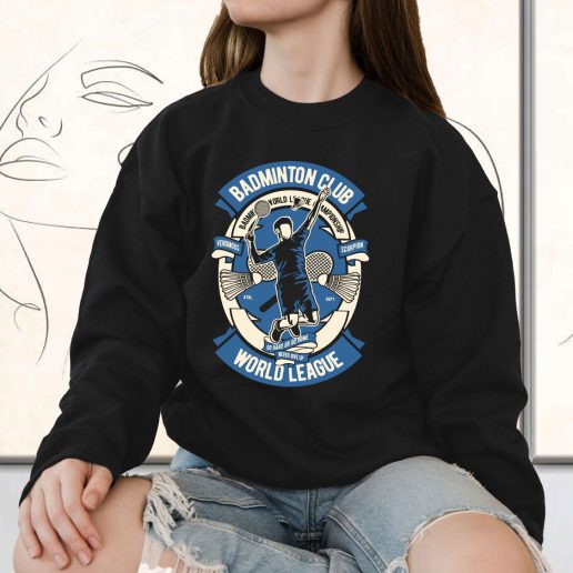 Vintage Sweatshirt Badminton Club Fashion Trends