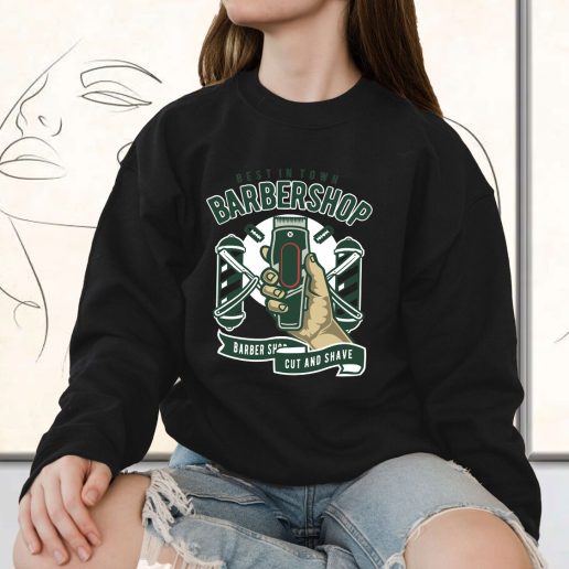 Vintage Sweatshirt Barbershop Fashion Trends