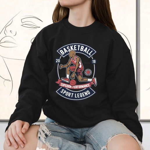 Vintage Sweatshirt Basketball Sport Legend Fashion Trends