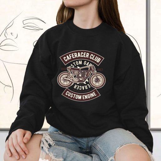 Vintage Sweatshirt Caferacer Club Fashion Trends