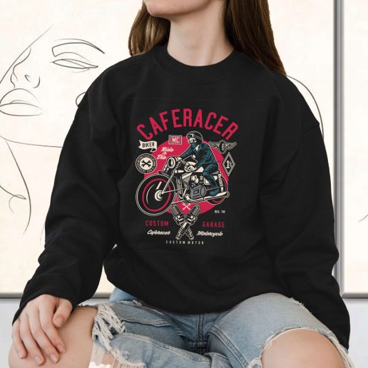 Vintage Sweatshirt Caferacer Fashion Trends