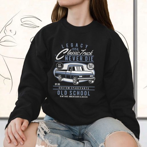 Vintage Sweatshirt Classic Truck Fashion Trends