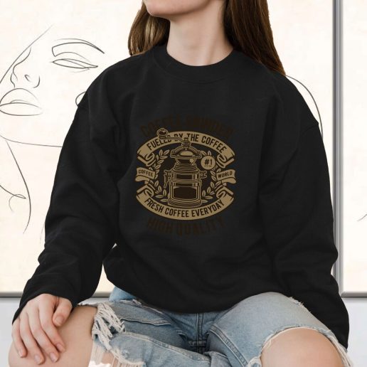 Vintage Sweatshirt Coffee Grinder Classic Fashion Trends